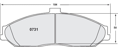 Performance Friction Disc Brake Pad Set 0731.20