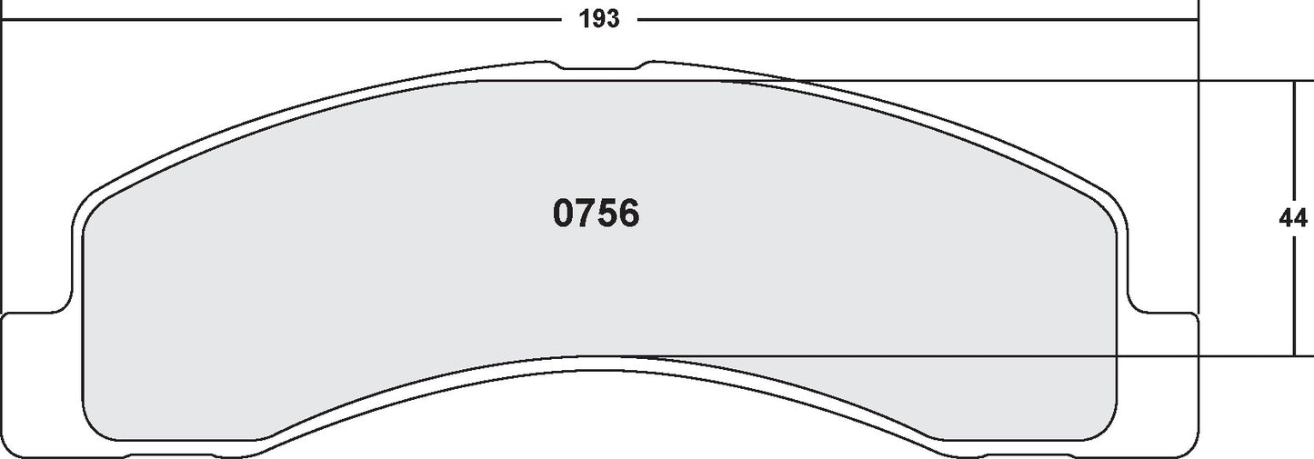 Performance Friction Disc Brake Pad Set 0756.20