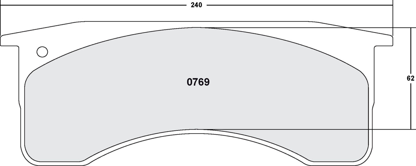 Performance Friction Disc Brake Pad Set 0769.10