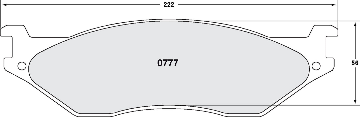 Performance Friction Disc Brake Pad Set 0777.10