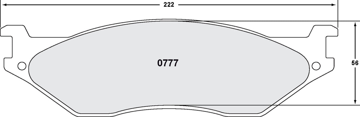 Performance Friction Disc Brake Pad Set 0777.20
