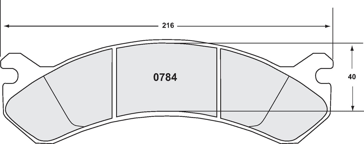 Performance Friction Disc Brake Pad Set 0784.12