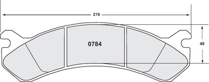 Performance Friction Disc Brake Pad Set 0784.12