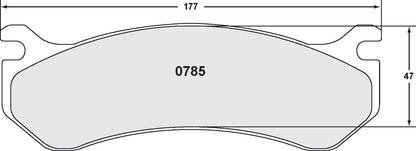 Performance Friction Disc Brake Pad Set 0785.20