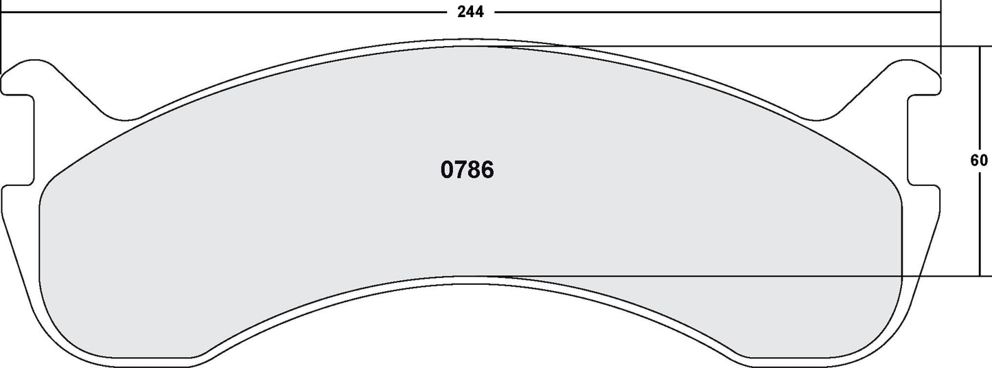 Performance Friction Disc Brake Pad Set 0786.10