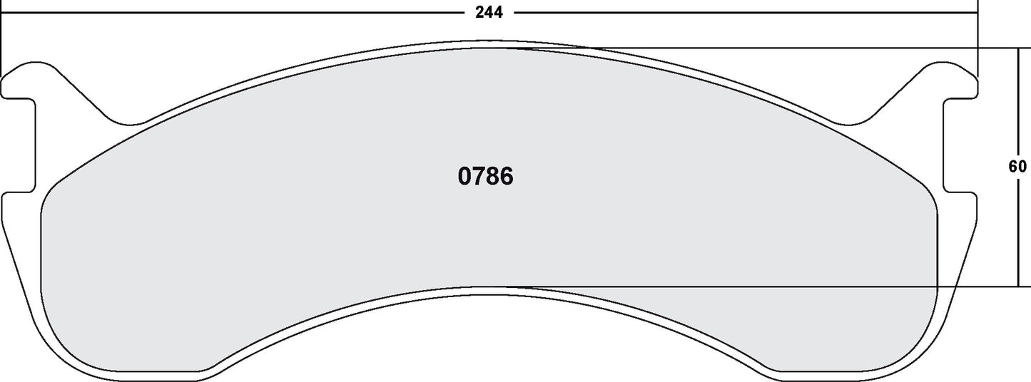 Performance Friction Disc Brake Pad Set 0786.11