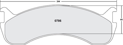 Performance Friction Disc Brake Pad Set 0786.11