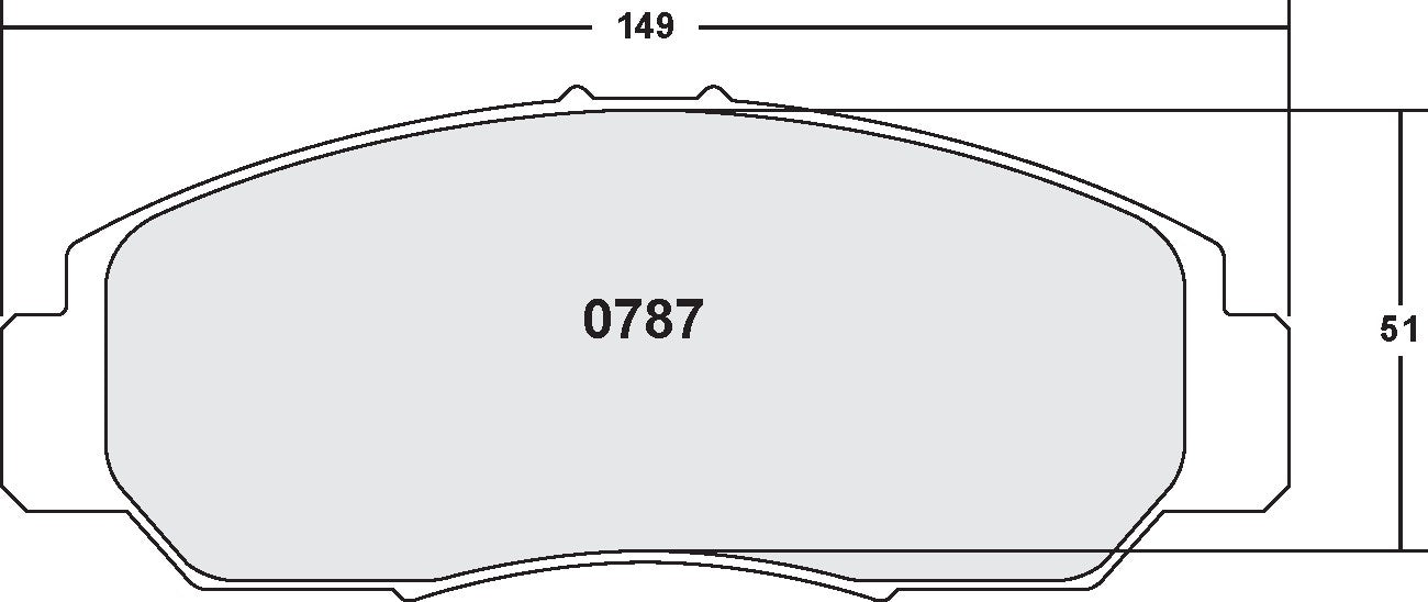 Performance Friction Disc Brake Pad Set 0787.20