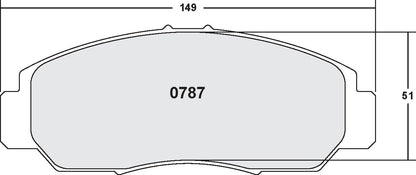 Performance Friction Disc Brake Pad Set 0787.20
