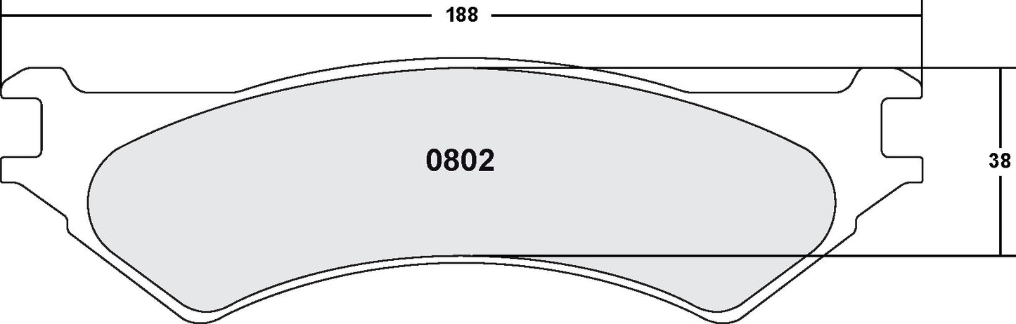 Performance Friction Disc Brake Pad Set 0802.20