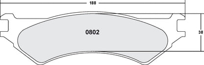 Performance Friction Disc Brake Pad Set 0802.20