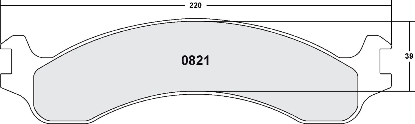 Performance Friction Disc Brake Pad Set 0821.20