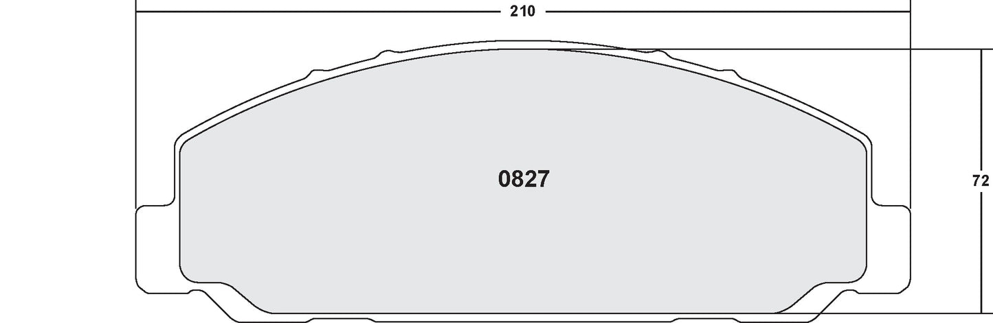 Performance Friction Disc Brake Pad Set 0827.20