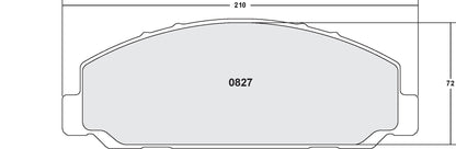Performance Friction Disc Brake Pad Set 0827.20