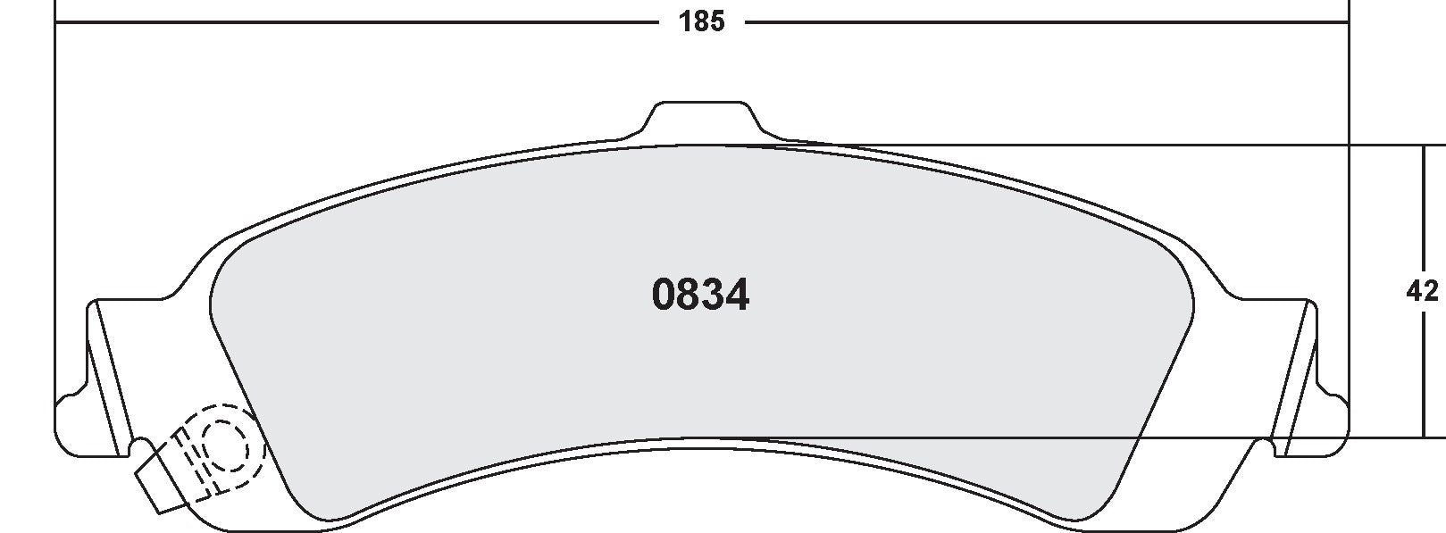 Performance Friction Disc Brake Pad Set 0834.20