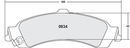 Performance Friction Disc Brake Pad Set 0834.20