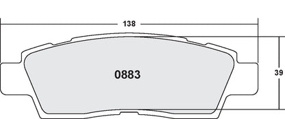 Performance Friction Disc Brake Pad Set 0883.20