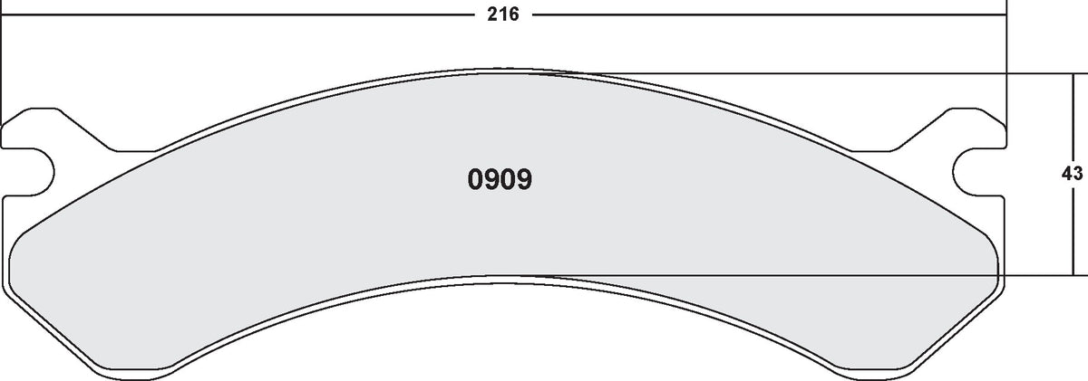 Performance Friction Disc Brake Pad Set 0909.20