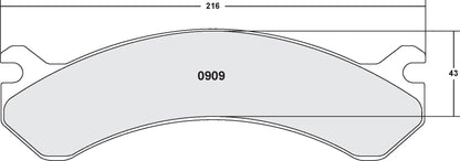 Performance Friction Disc Brake Pad Set 0909.20