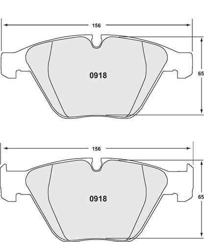 Performance Friction Disc Brake Pad Set 0918.10