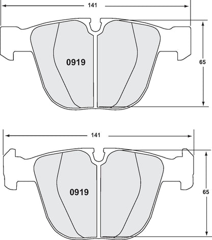 Performance Friction Disc Brake Pad Set 0919.10