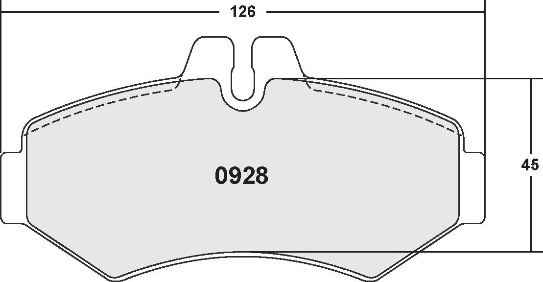 Performance Friction Disc Brake Pad Set 0928.10