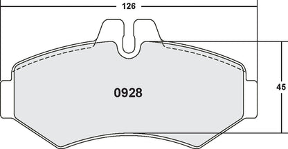 Performance Friction Disc Brake Pad Set 0928.10