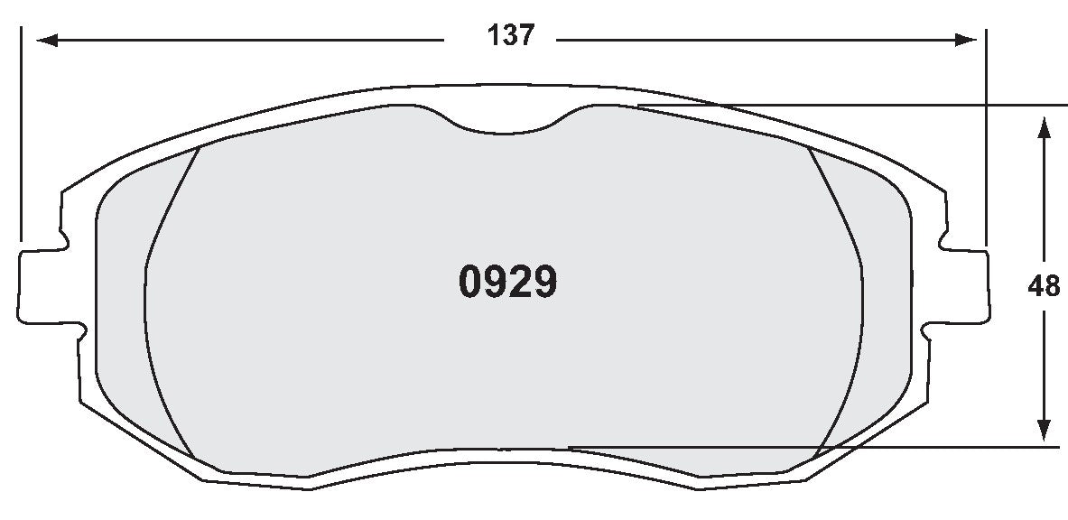 Performance Friction Disc Brake Pad Set 0929.10