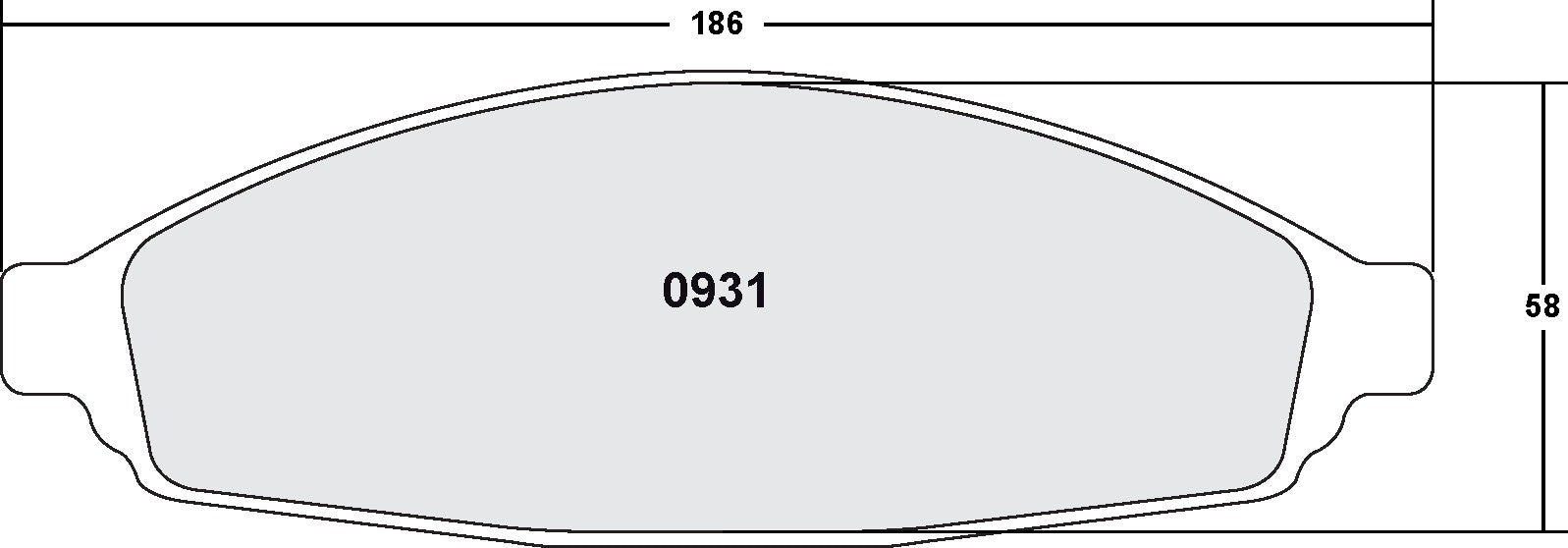 Performance Friction Disc Brake Pad Set 0931.20