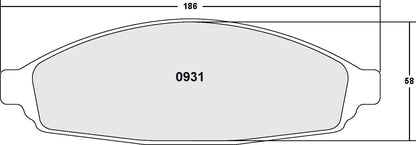 Performance Friction Disc Brake Pad Set 0931.20