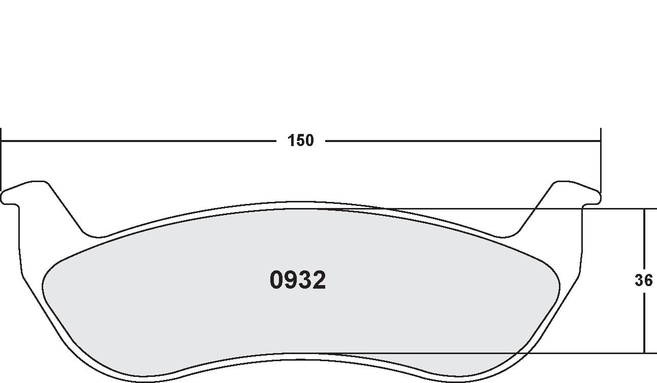 Performance Friction Disc Brake Pad Set 0932.20