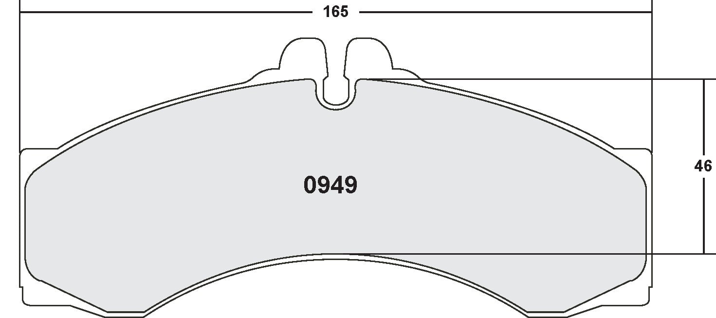 Performance Friction Disc Brake Pad Set 0949.10