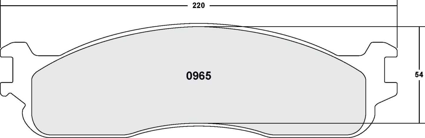 Performance Friction Disc Brake Pad Set 0965.10