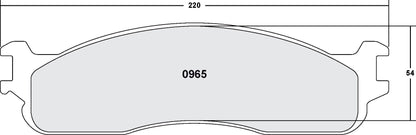 Performance Friction Disc Brake Pad Set 0965.10
