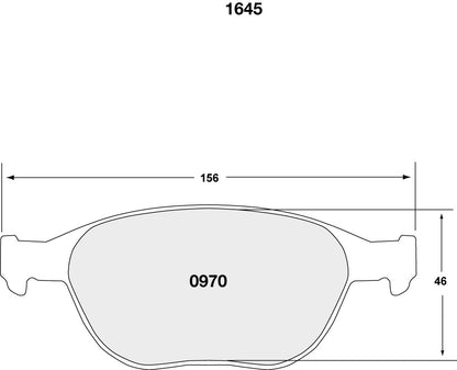 Performance Friction Disc Brake Pad Set 0970.20