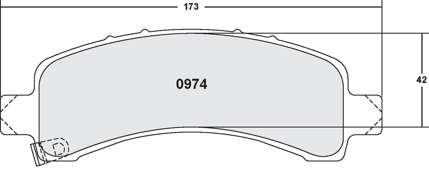 Performance Friction Disc Brake Pad Set 0974.20