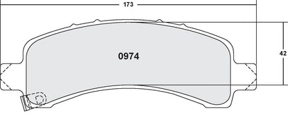 Performance Friction Disc Brake Pad Set 0974.20