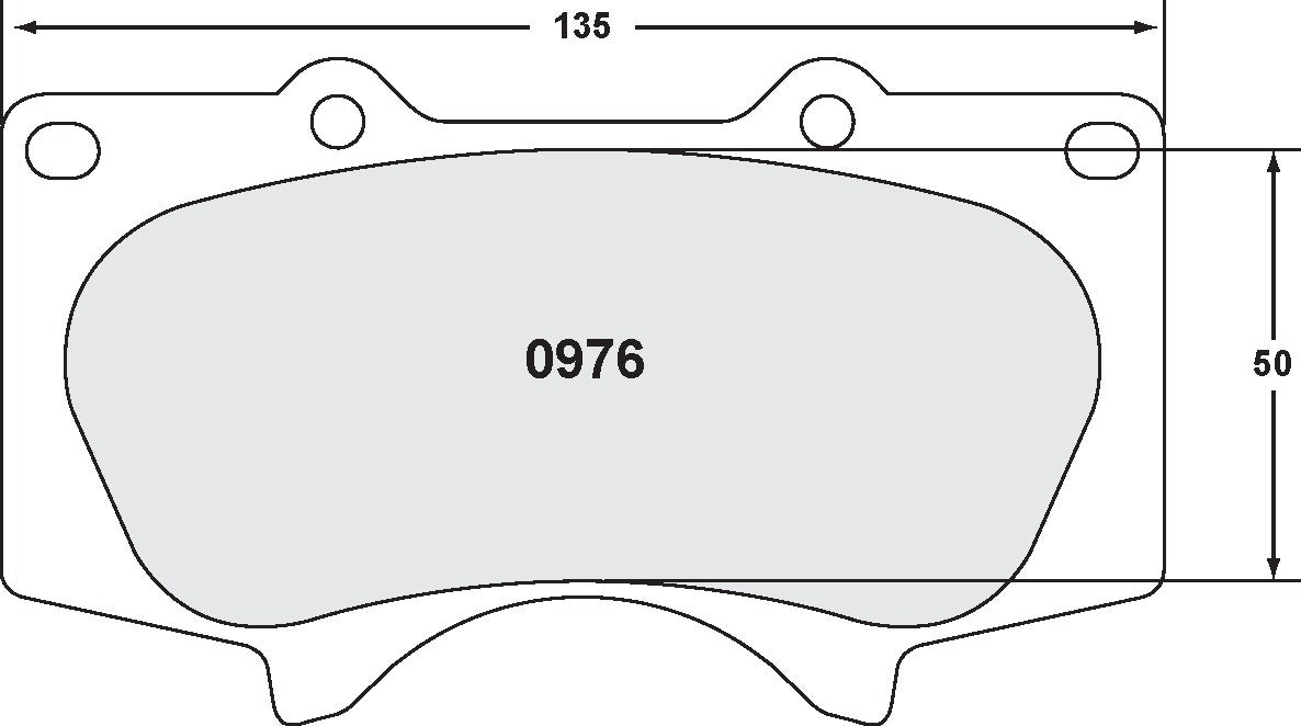 Performance Friction Disc Brake Pad Set 0976.20