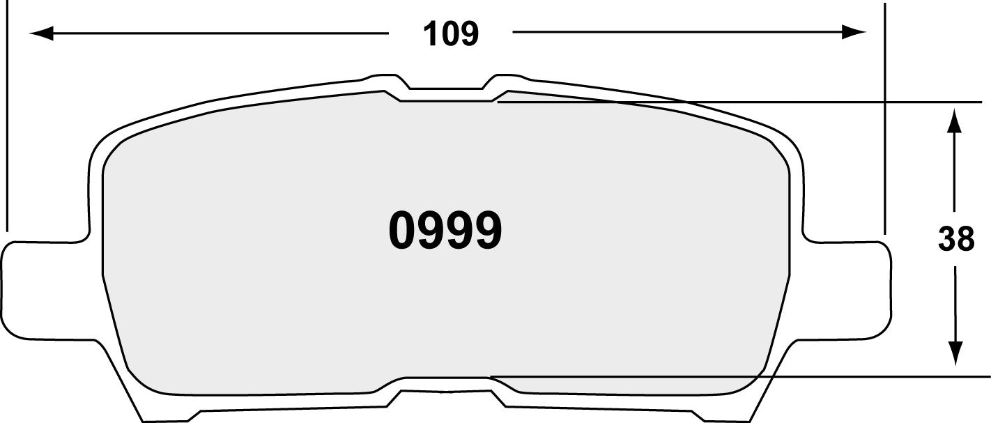 Performance Friction Disc Brake Pad Set 0999.20