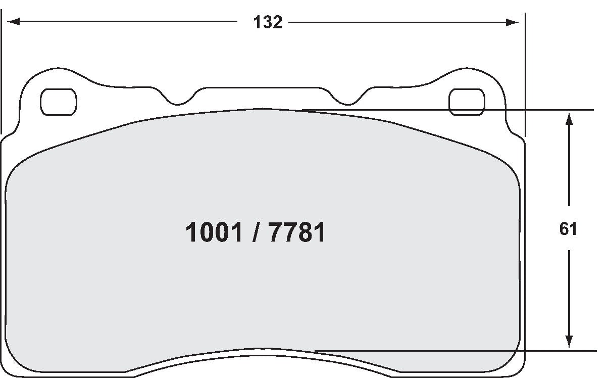 Performance Friction Disc Brake Pad Set 1001.11