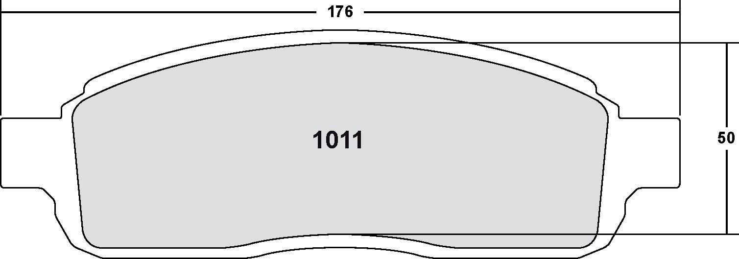 Performance Friction Disc Brake Pad Set 1011.20