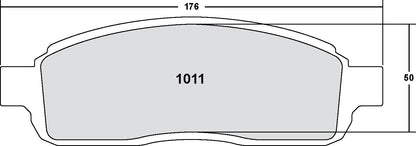 Performance Friction Disc Brake Pad Set 1011.20