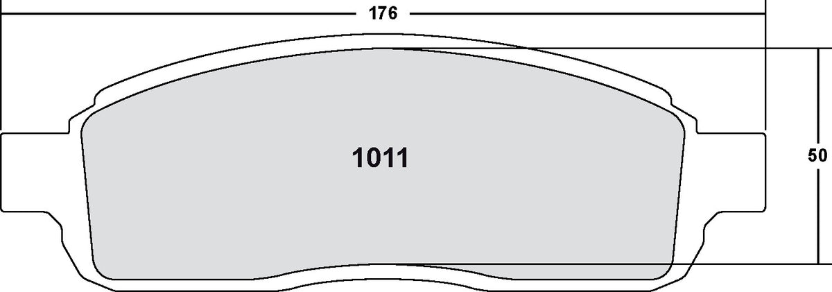 Performance Friction Disc Brake Pad Set 1011.20