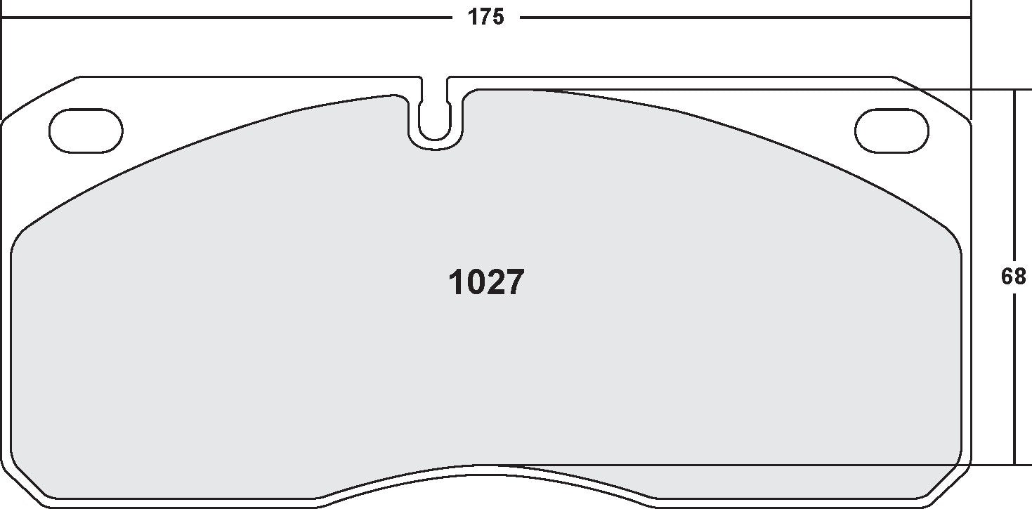 Performance Friction Disc Brake Pad Set 1027.10