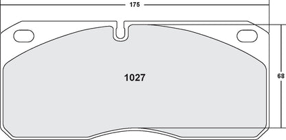 Performance Friction Disc Brake Pad Set 1027.10