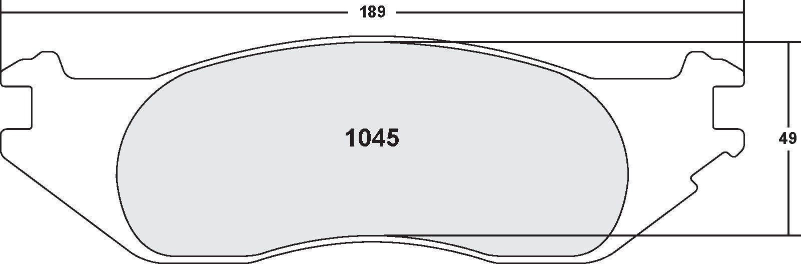 Performance Friction Disc Brake Pad Set 1045.10