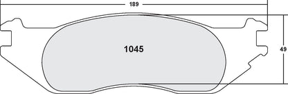 Performance Friction Disc Brake Pad Set 1045.10