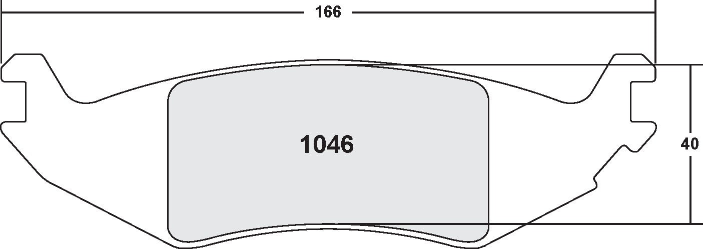 Performance Friction Disc Brake Pad Set 1046.10