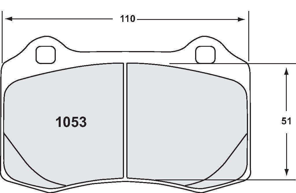 Performance Friction Disc Brake Pad Set 1053.10