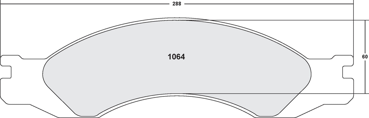 Performance Friction Disc Brake Pad Set 1064.10